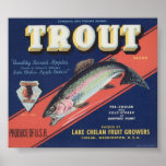 Vintage Old Apple Fruit Crate Labels Print