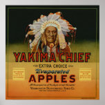 Vintage Old Apple Indian Fruit Crate Labels Print