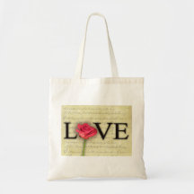 Vintage Old Fashioned Love Canvas Bag
