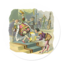 Vintage Old Kind Cole Nursery Rhyme Stickers