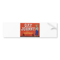 Vintage Old Retro Crate Product Goods Label Veggie Bumper Sticker