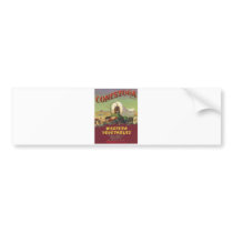 Vintage Old Retro Crate Product Goods Label Veggie Bumper Sticker