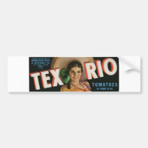 Vintage Old Retro Crate Product Goods Label Veggie Bumper Sticker