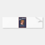 Vintage Old Retro Crate Product Goods Label Veggie Bumper Stickers