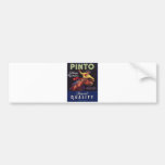 Vintage Old Retro Crate Product Goods Label Veggie Bumper Sticker