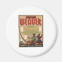 Vintage Old Retro Crate Product Goods Label Veggie Magnets