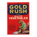 Vintage Old Retro Crate Product Goods Label Veggie Post Cards