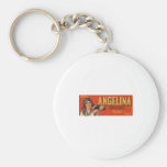 Vintage Old Retro Crate Product Goods Labels Grape Key Chain