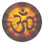 Vintage Om Symbol Print stickers