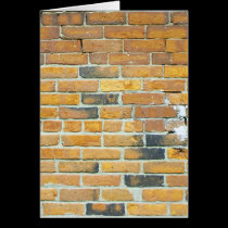 Vintage Orange Brick Wall Texture cards