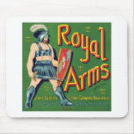 Vintage Orange Food Product Label Mouse Pad