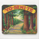 Vintage Orange Food Product Label Mousepad