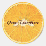 Vintage Orange Stickers