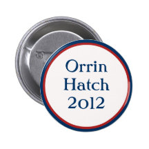 Vintage Orrin Hatch Button