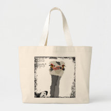 Vintage Ostrich Art Bag