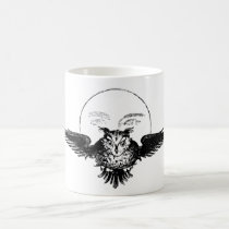 Vintage - Owl & Moon Mug mugs