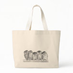 Vintage Owls Tote Bag