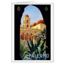 Vintage Palermo Sicilia Card