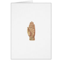 Vintage Palm Reading Diagram Card