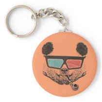 Vintage panda 3-D glasses Porte-clef