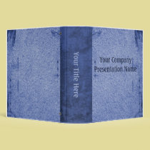 Vintage Paper Business Blue binders