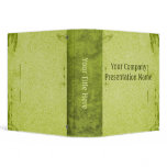 Vintage Paper Business Green 3 Ring Binders