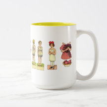 Vintage Paper Dolls Coffee Mug