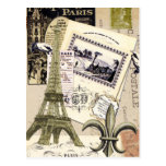 Vintage Paris Collage...postcard