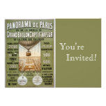 Vintage Paris Hot Air Balloon Personalized Invitation