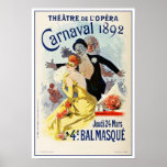 Vintage Paris Opera Theatre Carnival 1892