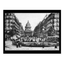 Vintage Paris Pantheon Postcard