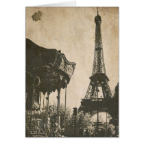 Vintage Paris Postcard, Eiffel Tower