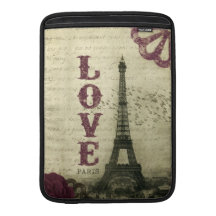 Vintage Paris Sleeves For MacBook Air
