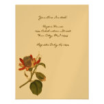 Vintage Passion Flower Custom Announcement