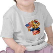 Vintage Patriotic Bear Infant T-Shirt