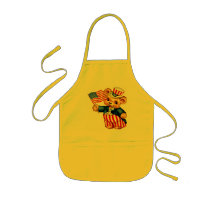 Vintage Patriotic Bear Kids Apron