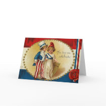 Vintage_Patriotic_Boy and Girl_Card