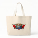 Vintage Patriotic Colourful Eagle Tattoo Art bags