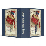 Vintage Patriotic Drum and Musical Notes