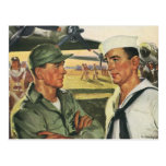 Vintage Patriotic Men, Military Personnel Post Cards