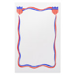 Vintage Patriotic Red, White and Blue Stationery