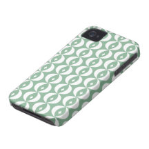 Vintage Patter Sea Green iPhone 4 Cover