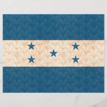 Vintage Pattern Honduran Flag Flyer