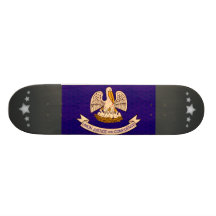 Vintage Pattern Louisianan Flag Skate Decks