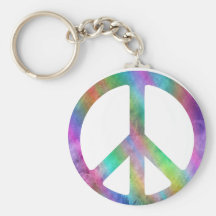 Vintage Peace Key Chain