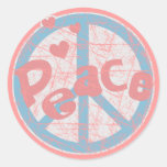 Vintage Peace Sign Sticker