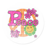 Vintage Peace stickers