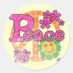 Vintage Peace T-shirts and Gifts Stickers