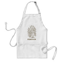 Vintage Peacock Apron