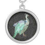 Vintage Peacock Black Necklace